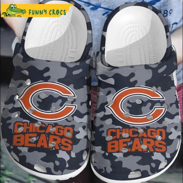 Football NFL Chicago Bears Camo Crocs