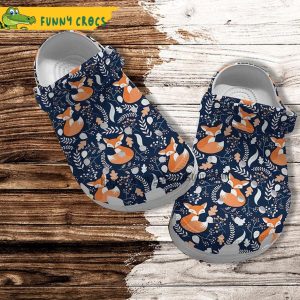 Fox Art Crocs Clog Shoes