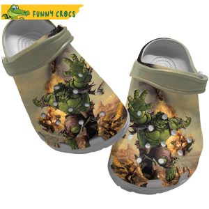 Funny Art Hulk Crocs For Men 2