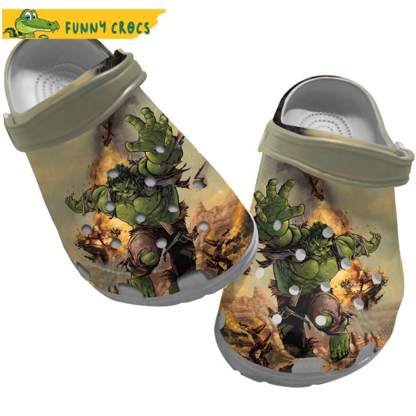 Funny Art Hulk Crocs For Men