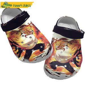 Funny Rengoku Demon Slayer Crocs Clogs