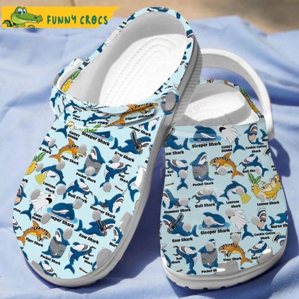 Funny Sharks Crocs Clogs Shoes