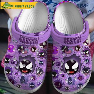 Gastly Pokemon Crocs Slippers