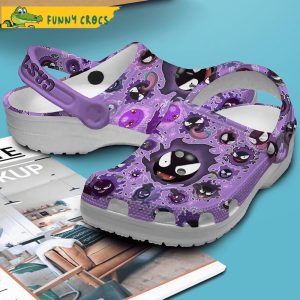 Gastly Pokemon Crocs Slippers