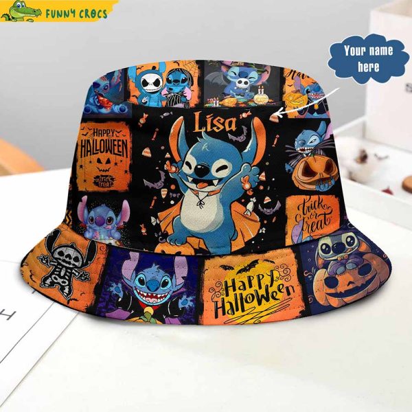 Personalized Happy Halloween Stitch Bucket Hat