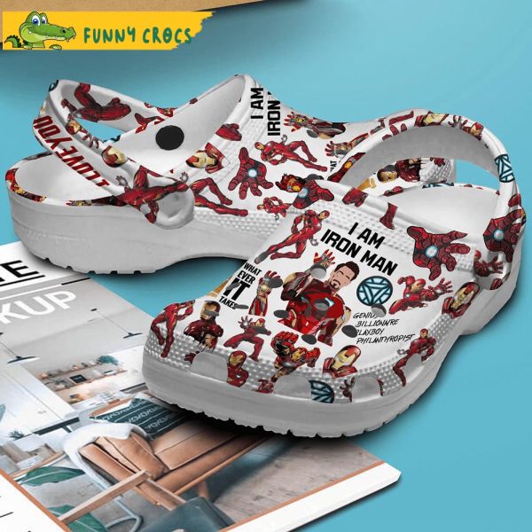 Iron Man Movie Crocs Clog Shoes