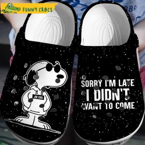 Joe Cool Snoopy Crocs Clog Shoes