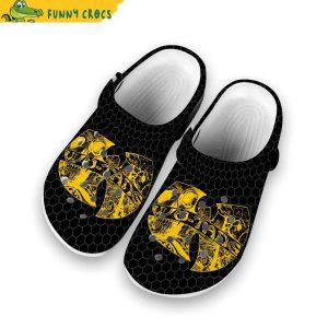 Killa Bees Wu Tang Logo Gold Crocs 1