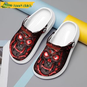 Lava Skull San Francisco 49Ers Crocs Slippers