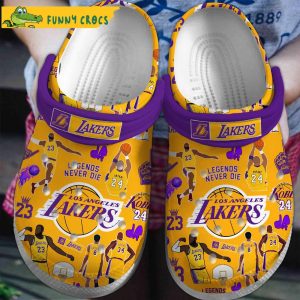 Los Angeles Lakers NBA Crocs Clog Shoes 1