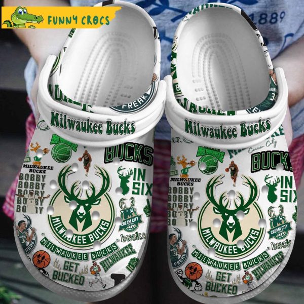 Milwaukee Bucks NBA Crocs Clog Shoes