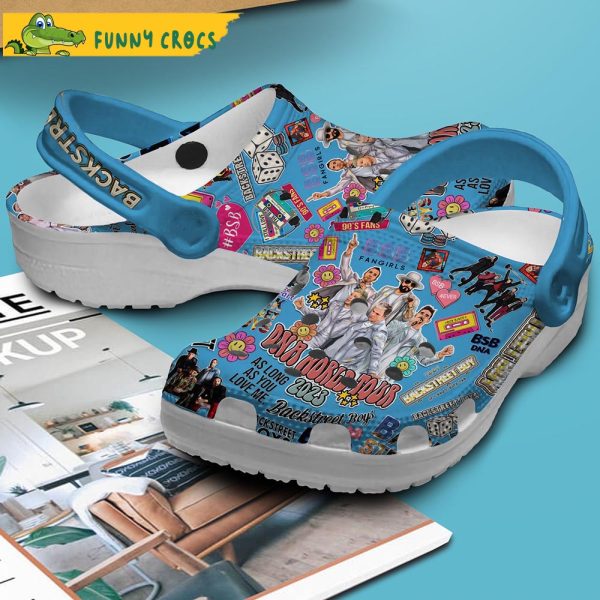 New Backstreet Boys Music Blue Crocs Clog Shoes