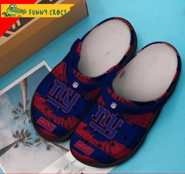 New York Giants Crocs By Funny Crocs