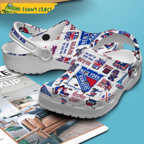 New York Rangers NHL Crocs Slippers