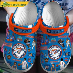 Oklahoma City Thunder NBA Crocs Clog Shoes 1