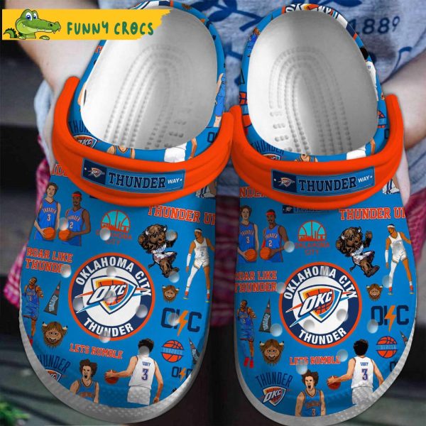 Oklahoma City Thunder NBA Crocs Clog Shoes