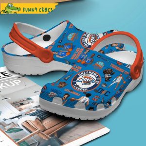 Oklahoma City Thunder NBA Crocs Clog Shoes 3