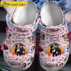 Outlander Movie Pink Crocs Clogs 1