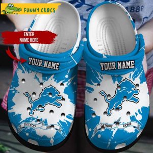 Personalized Detroit Lions Crocs