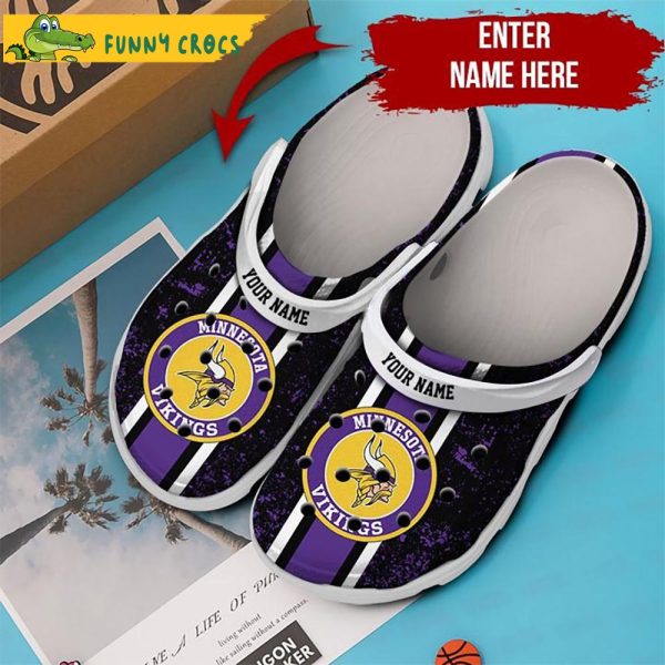 Personalized Minnesota Vikings NFL Crocs