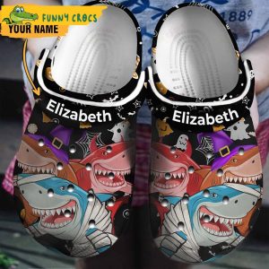 Personalized Shark Halloween Crocs