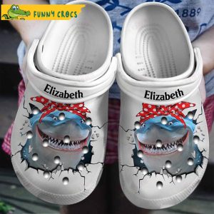 Personalized Shark Mom Crocs Clogs