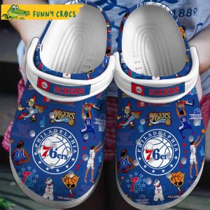 Philadelphia 76ers NBA Crocs Clog Shoes 1