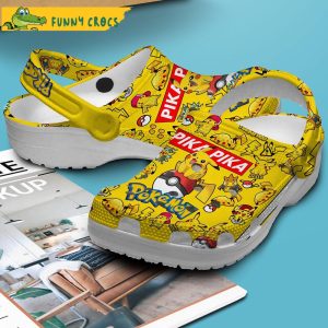 Pika Pika Yellow Pikachu Crocs Slippers