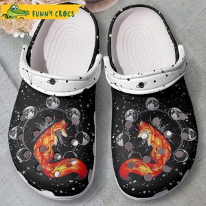 Red Fox Galaxy Crocs Slippers