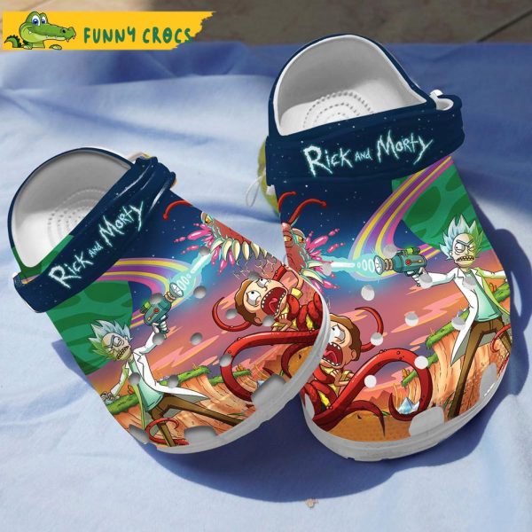 Rescue Alien Rick And Morty Crocs Clog Shoes