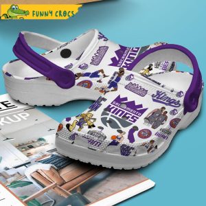 Sacramento Kings NBA White Crocs Clog Shoes