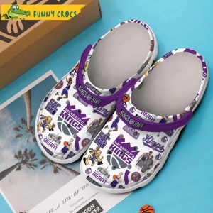 Sacramento Kings NBA White Crocs Clog Shoes