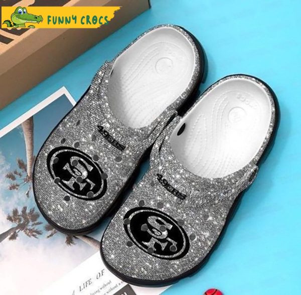 San Francisco 49Ers Bling Bling Background Crocs  Slippers