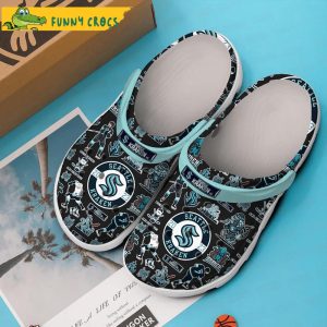 Seattle Kraken NHL Crocs Slippers 2