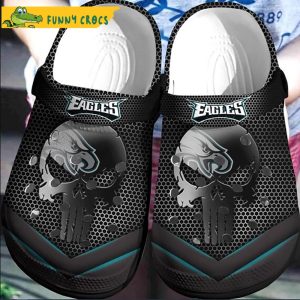 Skull Design For Big Fans Philadelphia Eagles Crocs