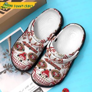 Skull SF 49Ers Crocs Clog Shoes