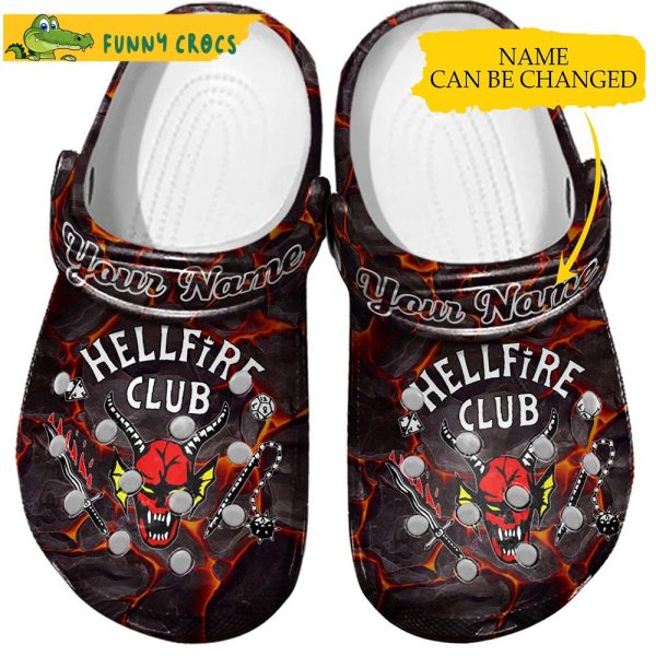 Customized Hellfire Club Stranger Things Crocs Clog Shoes