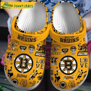 Yellow Bostun Brunis NHL Crocs