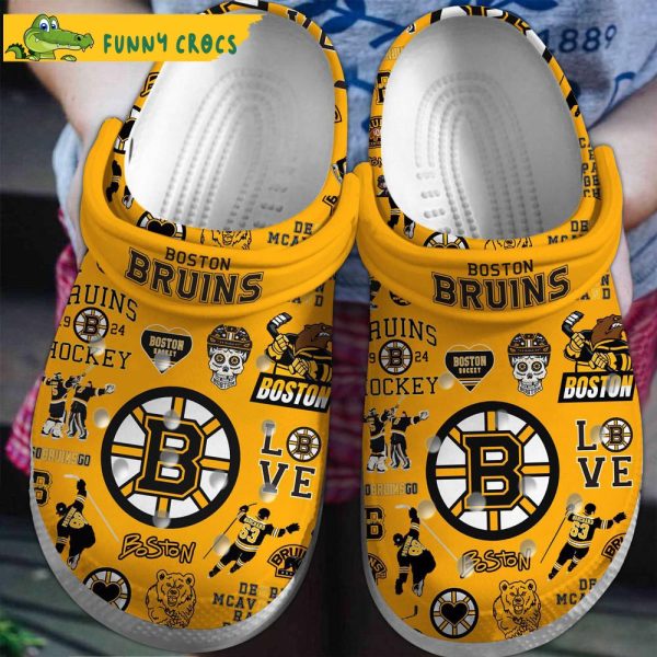 Yellow Bostun Brunis NHL Crocs