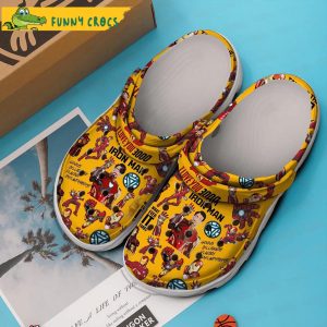 Yellow Iron Man Movie Crocs Slippers