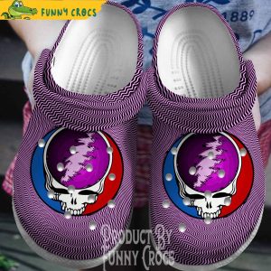 3D Grateful Dead Purple Crocs 1