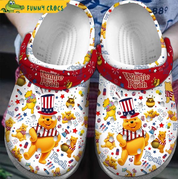 4th Of July In America Winnie The Pooh Crocs