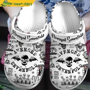 Avenged Sevenfold Pattern Crocs