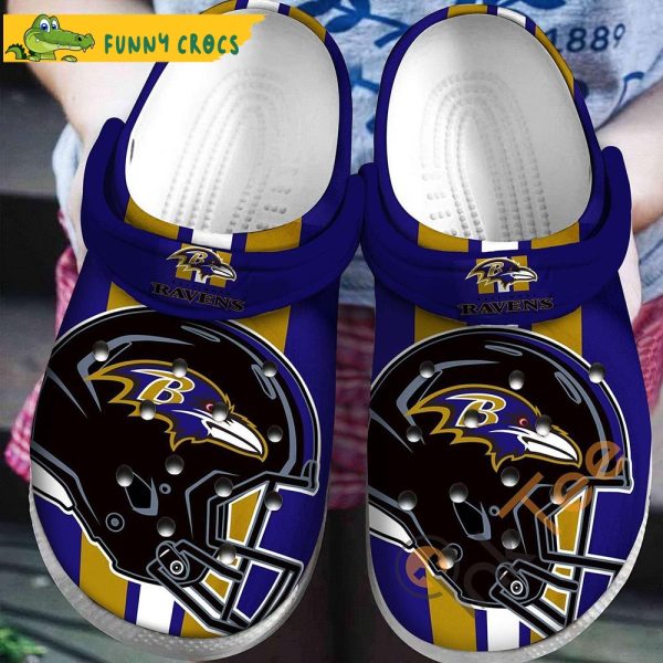 Baltimore Ravens Crocs By Funny Crocs