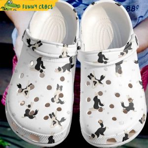 Border Collie White Crocs