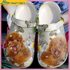 Brown Poodle Crocs