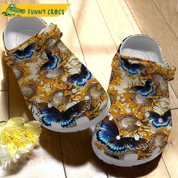 Butterfly Flower Crocs Slippers