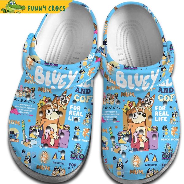 Cartoon Bluey Blue Crocs