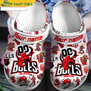 Custom And Number Chicago Bulls NBA Crocs 1