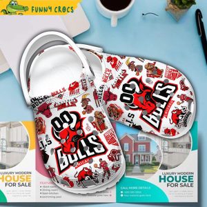 Custom And Number Chicago Bulls NBA Crocs 3